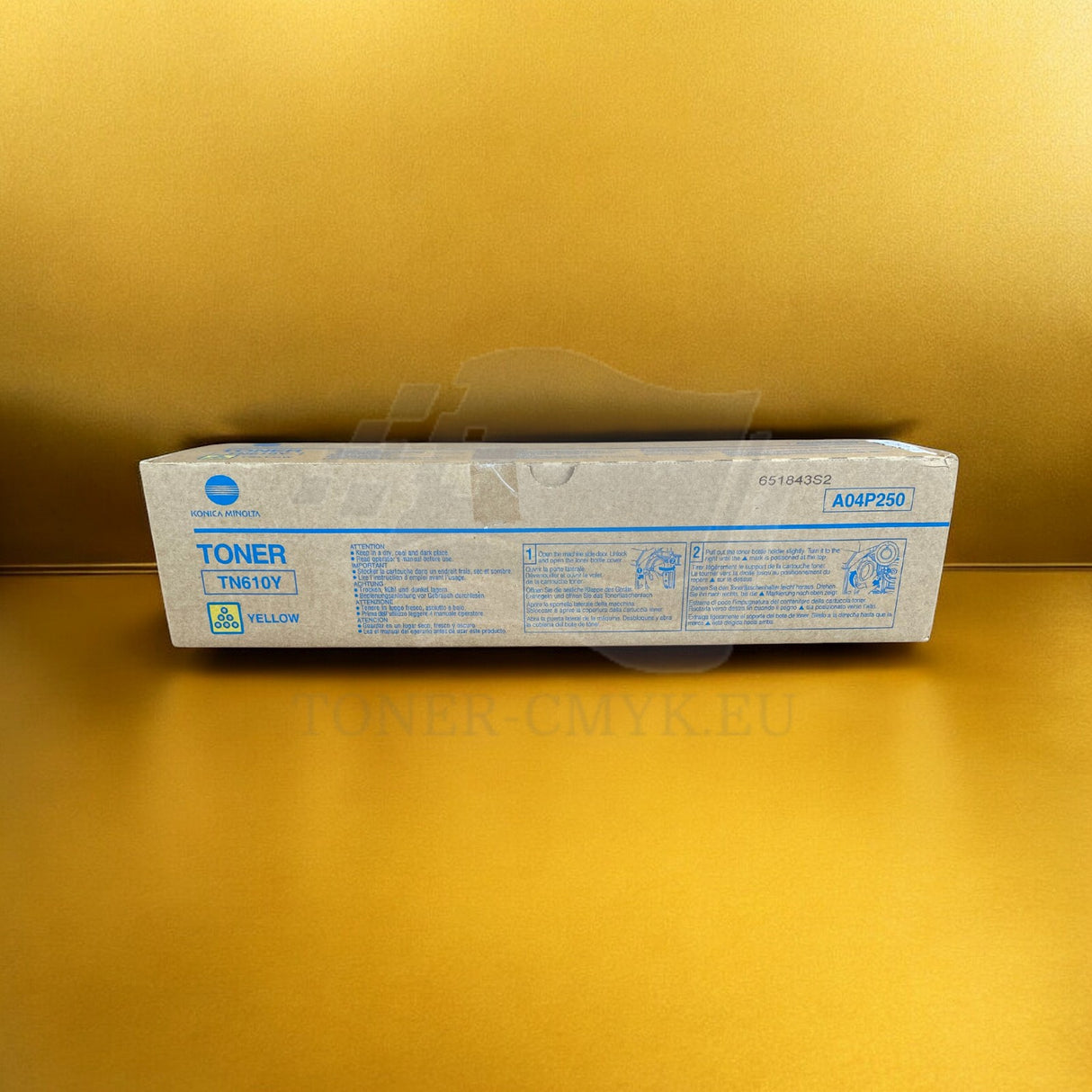 "Originální žlutý toner Konica Minolta TN610Y A04P250 pro Bizhub 5000-6500 NOVINKA^