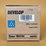 Original Develop TN314C Toner Cyan A0D74D1 for Ineo Plus 353 353P 355 NEU OVP