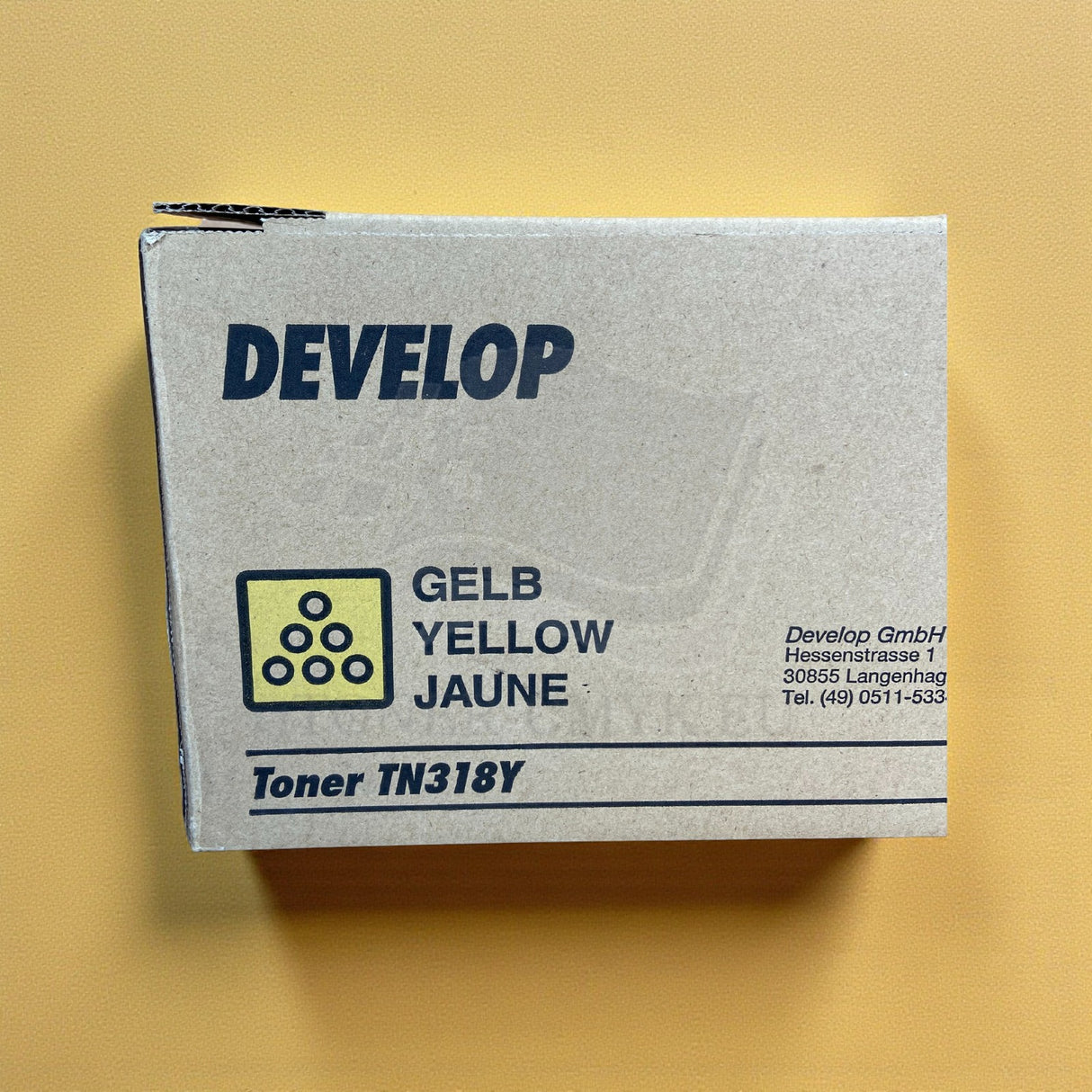 Original Develop TN318 Toner Yellow A0DK2D3 for Ineo + 20 20P Plus20 Plus 20P