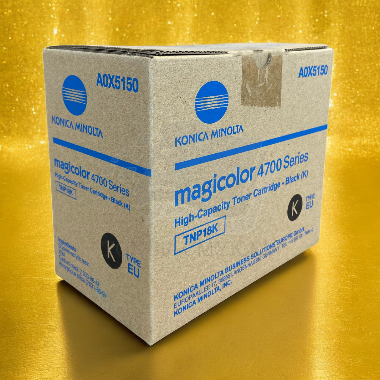 "Originální Konica Minolta TNP18K Toner Black A0X5150 pro Magicolor 4700-4750 NOVINKA^