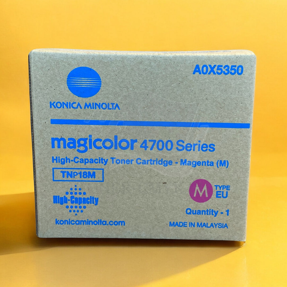Original Konica Minolta TNP-18M Toner Magenta A0X5350 for Magicolor 4700-4750