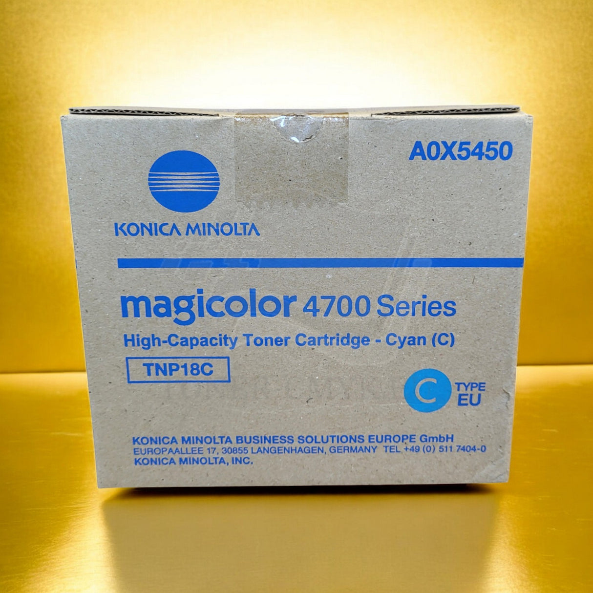 Originální toner Konica Minolta TNP-18C Cyan A0X5450 pro Magicolor 4700-4750 NOVINKA