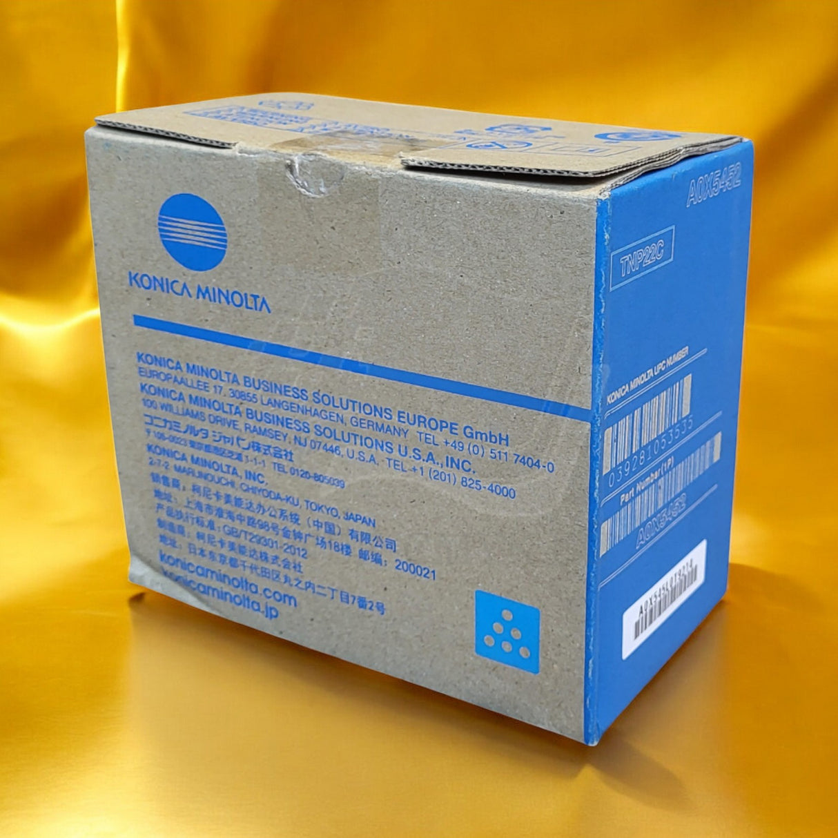 Original Konica Minolta TNP22 Toner Cyan f. bizhub C35 A0X5452 NEU OVP