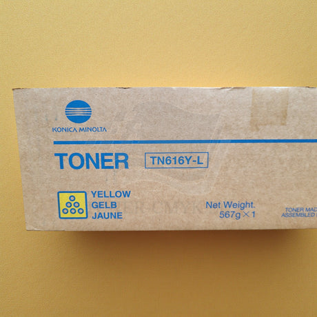 Original Konica Minolta Toner Yellow A1U9252 TN616-L Bizhub Pro C 6000