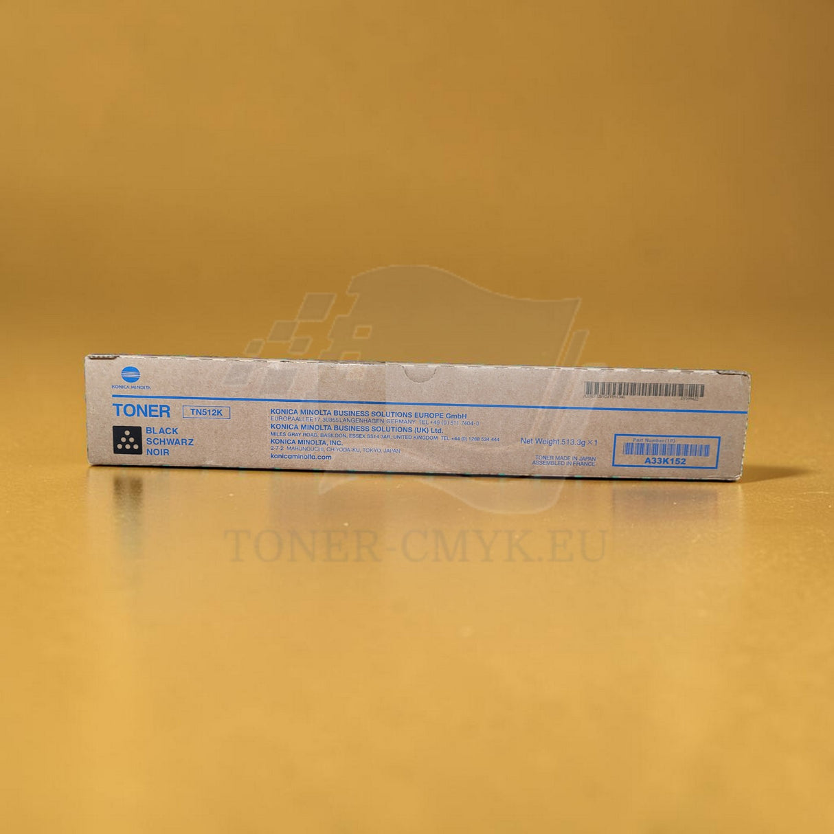 Originální černý toner Konica Minolta TN512K Schwarz A33K152 Bizhub C454 C554 C554