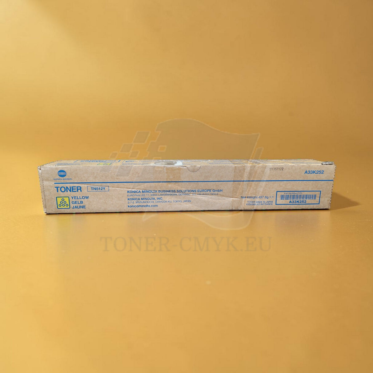 "Originální žlutý toner Konica Minolta TN512Y (žlutý) A33K252 pro Bizhub C 454 554