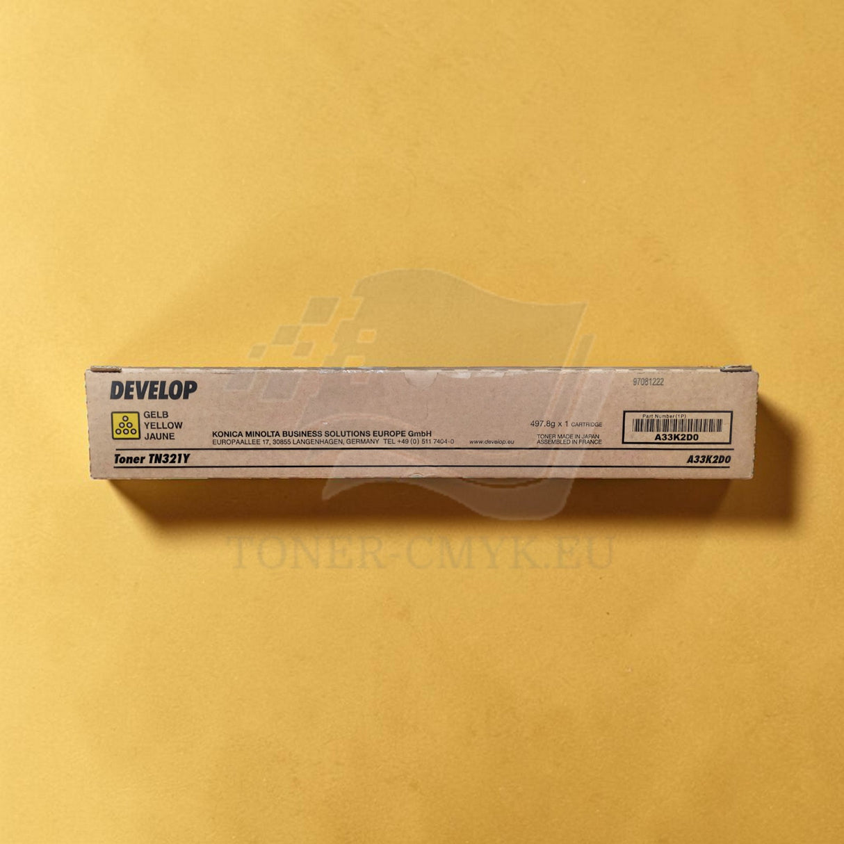 "Original Develop TN-321 Toner Jaune A33K2D0 Ineo + 224 284 364