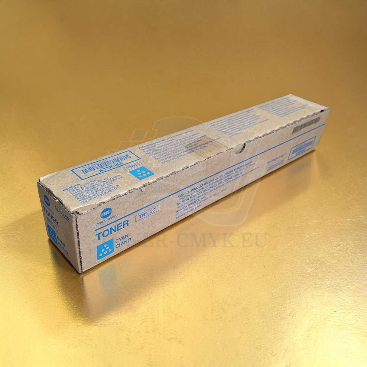 "Originele Konica Minolta TN512C toner cyaan A33K452 voor Bizhub C 454 554 NIEUWE OVP