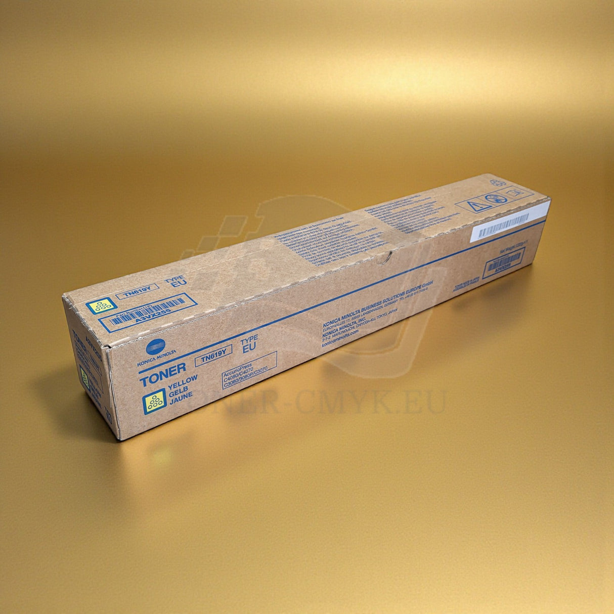 Originální gelový toner Konica Minolta TN619Y / A3VX255 (žlutý) Bizhub C 3070 3080