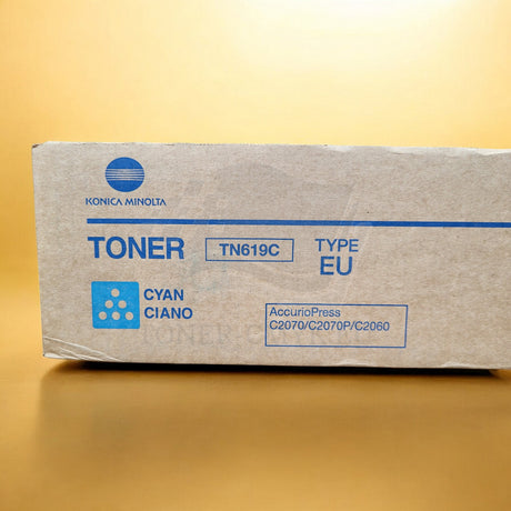 Originální toner Konica Minolta TN619C azurový A3VX453 pro Bizhub Press C2060 C2070