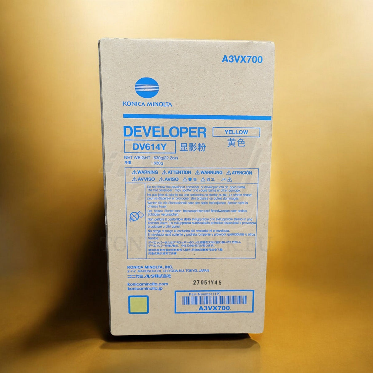 Konica Minolta DV614Y Developer Yellow A3VX700 pro AccurioPress C 1060 1070 3070