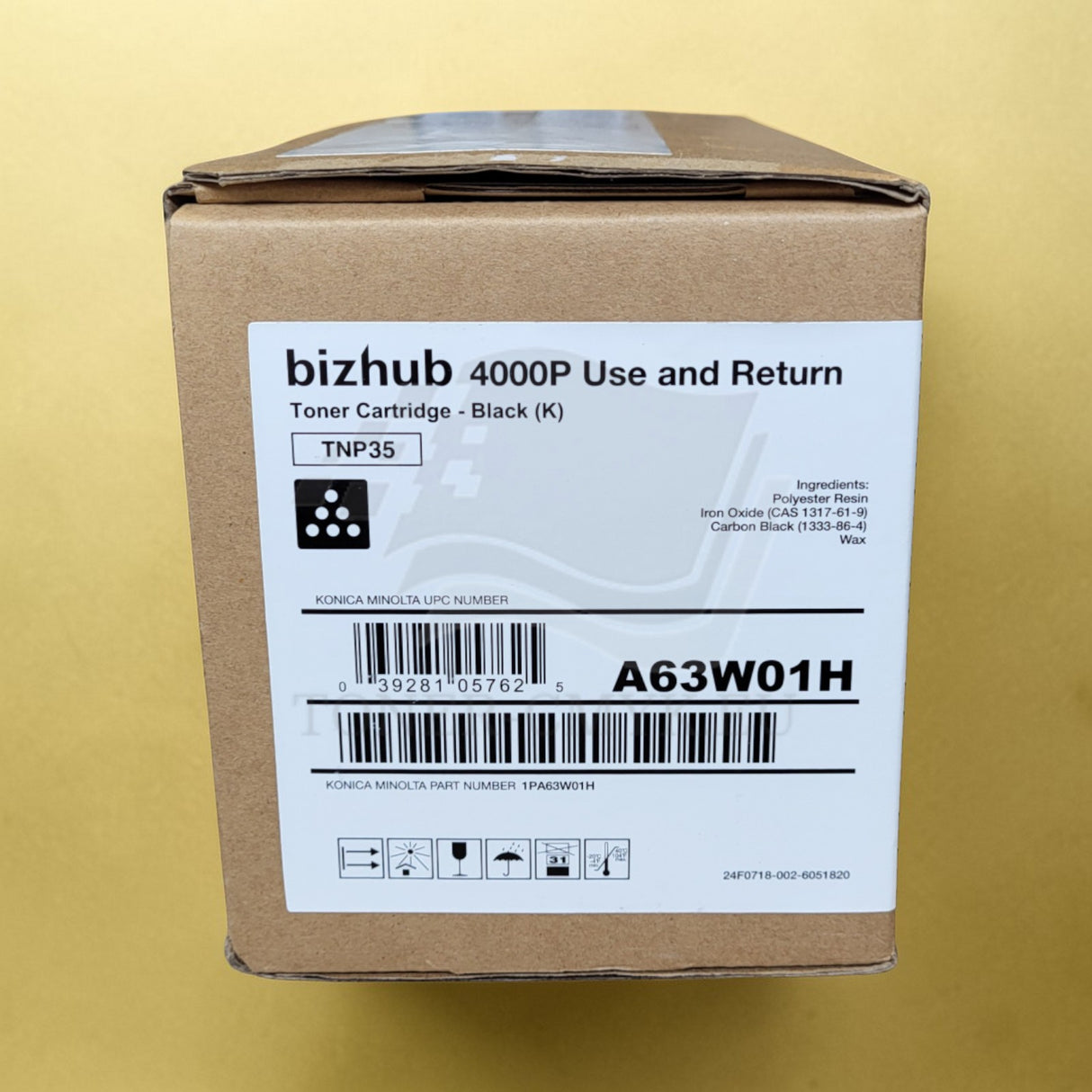 Konica Minolta TNP35 Toner Zwart (Zwart) A63W01H voor Bizhub 4000P