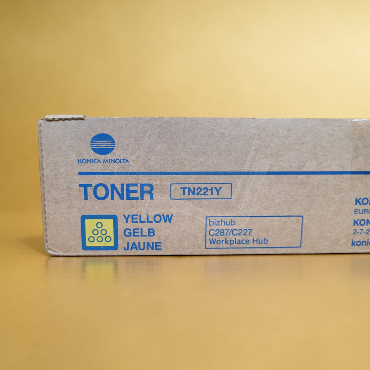 Originální žlutý toner Konica Minolta TN221Y A8K3250 pro bizhub C287 C227