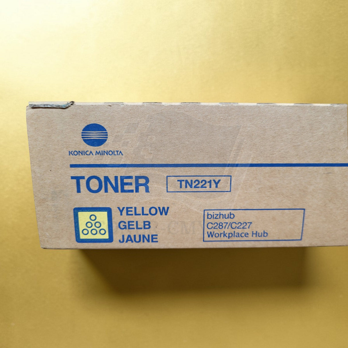 "Originele Konica Minolta TN221 Toner Geel A8K325H voor Bizhub C227 C287 NIEUWE OVP