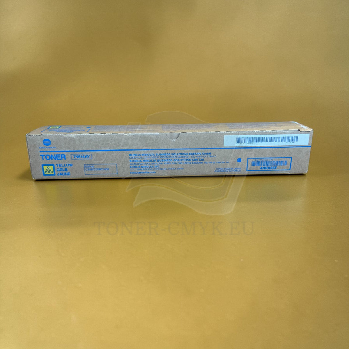 Originální žlutý toner Konica Minolta TN514 A9E825F pro Bizhub C458 NOVÉ OVP^