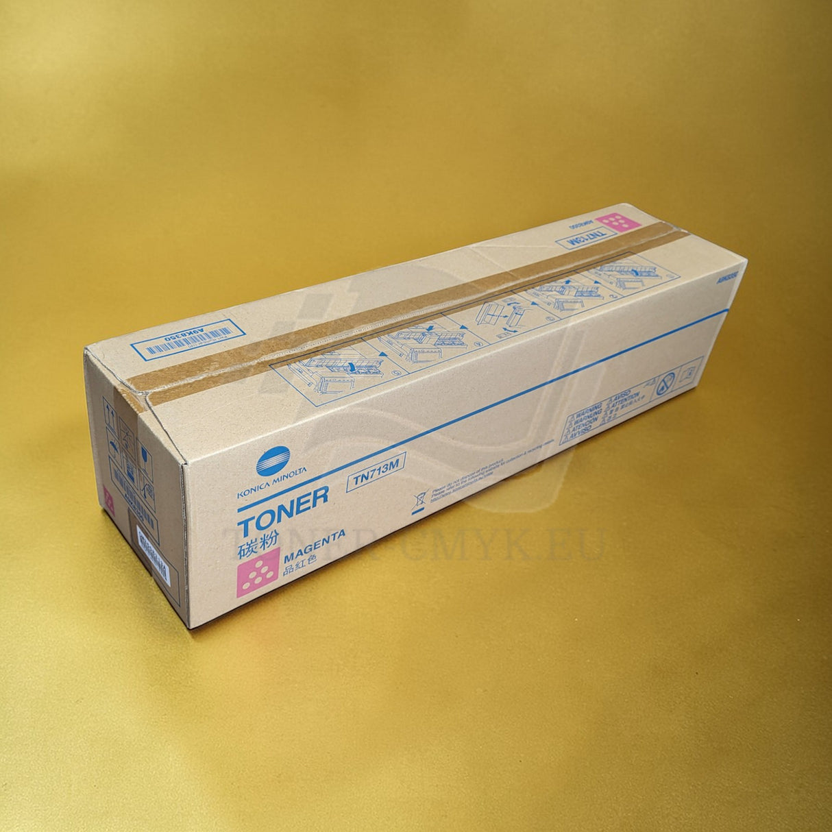 Originální toner Konica Minolta TN713M Magenta A9K8350 pro Bizhub C659 C759 NOVÉ OV