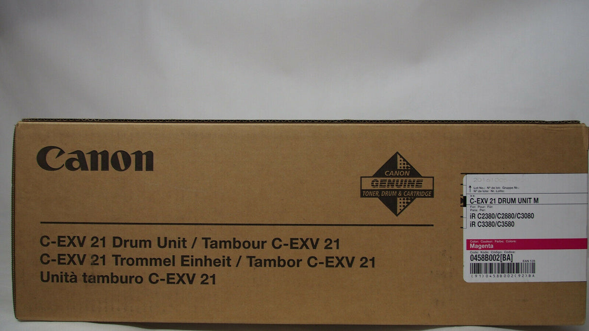 "Original Canon C-EXV 21 Magenta Drum 0458B002 iR-C2880 iR-C2380 iR-C3580 NEU