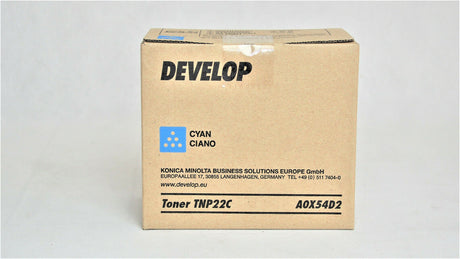 "Original Develop Toner TNP22C Cyan A0X54D2 Ineo + 35 Ineo Plus 35 Ineo + 35