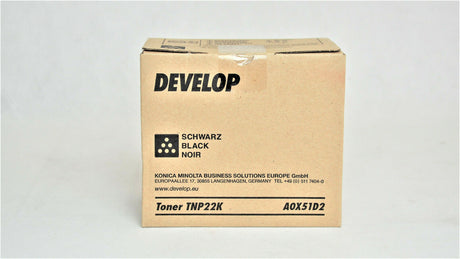 "Original Develop Toner TNP22K Black A0X51D2 Ineo + 35 Ineo Plus 35 Ineo + 35