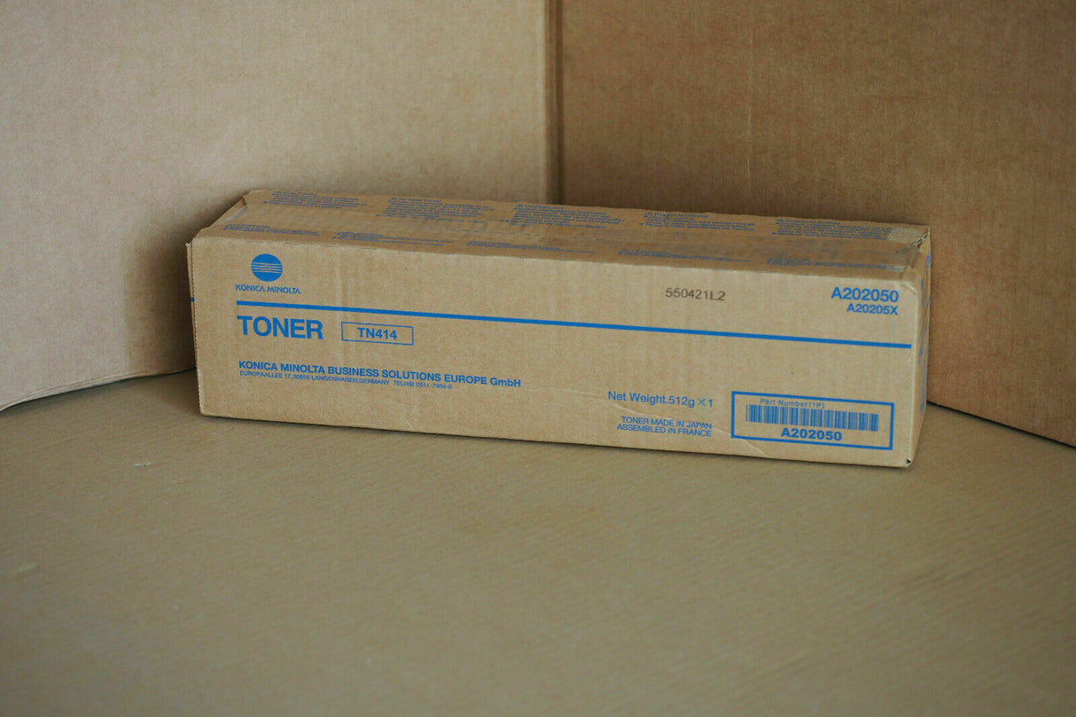 Originální černý toner Konica TN414 A202050 pro Bizhub 363 423 NEW OVP