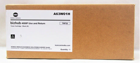 Konica Minolta TNP35 Toner Schwarz (Black) A63W01H für Bizhub 4000P NEU OVP