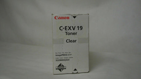 "Originele Canon C-EXV19 Toner Clear 3229B002 imagePRESS C 1 imagePRESS C 1 Plus