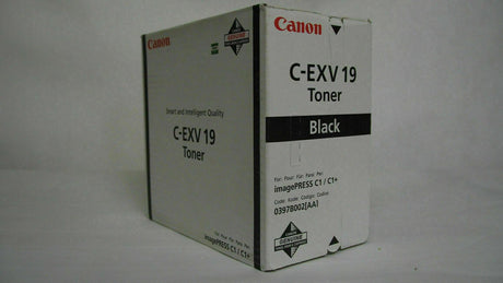 "Originele Canon C-EXV19 Toner Zwart 0397B002 imagePRESS C 1 imagePRESS C 1 Plus