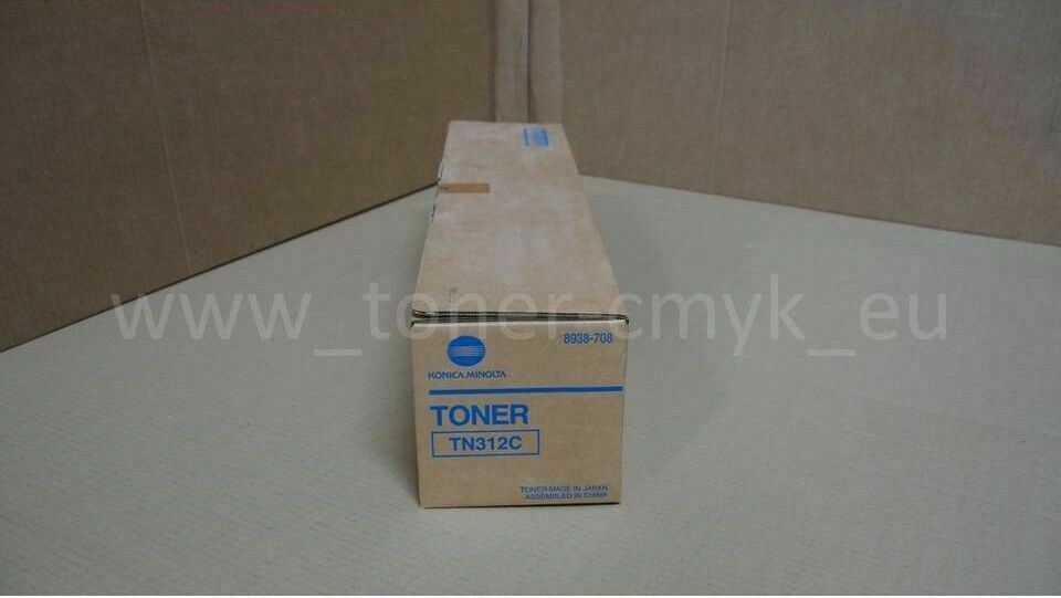 "Original Konica Minolta TN312C Toner Cyan 8938-708 für Bizhub C300 C352 C352P