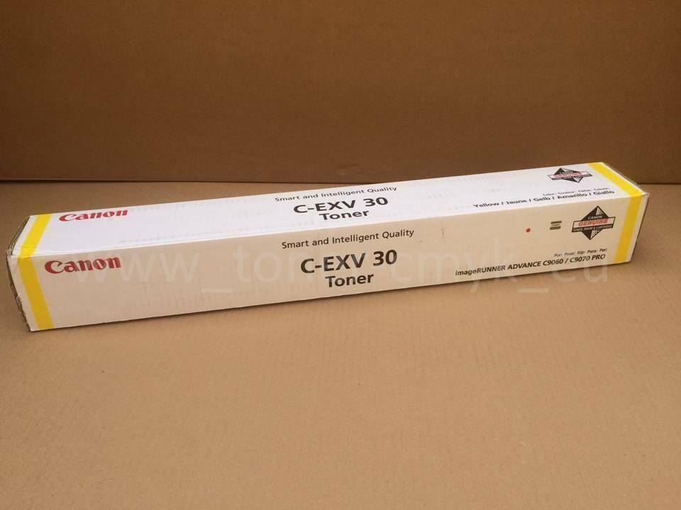 "Original Canon C-EXV 30 Toner Yellow 2803B002 iR Advance C9060 C9060S C9070