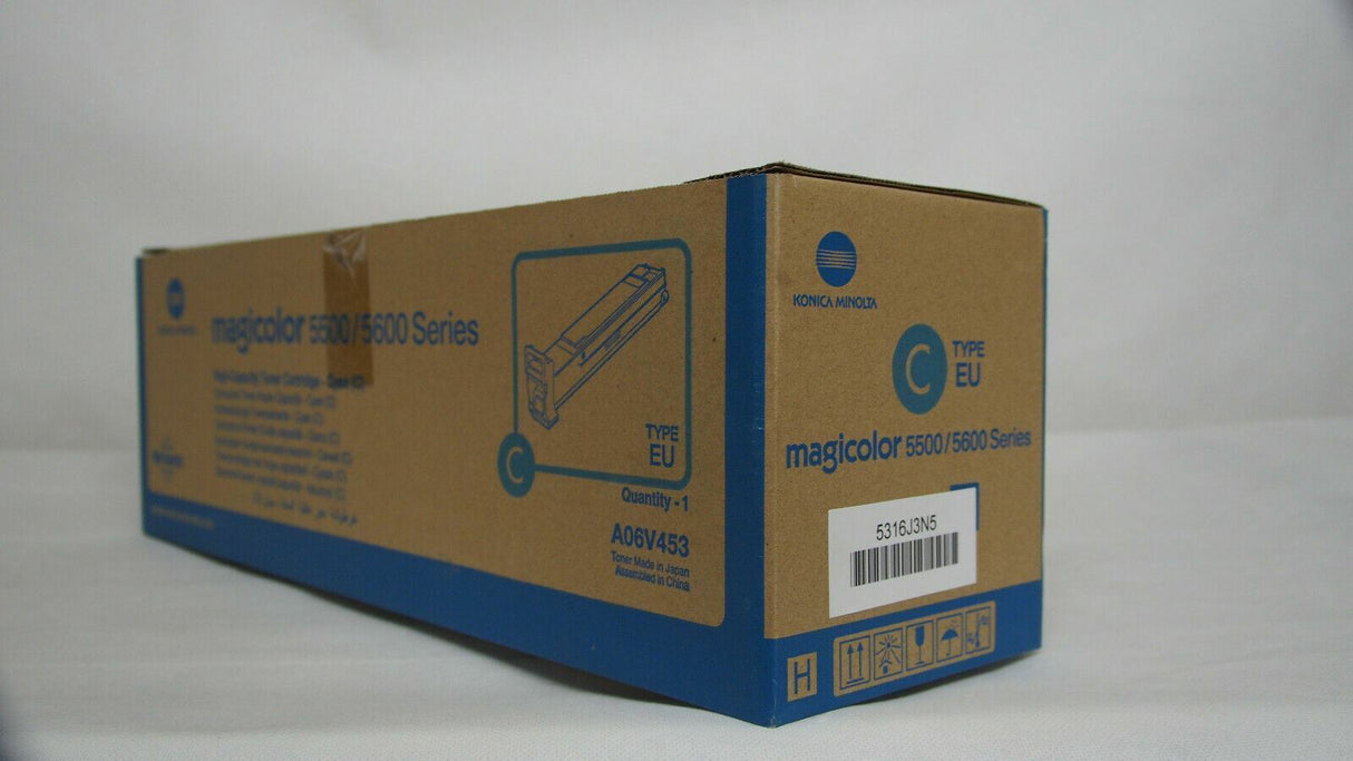 Originální azurový toner Konica Minolta A06V453 Magicolor 5500 5570 5600 5670 NEU OV