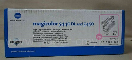 Toner d'origine Konica Minolta Magenta 1710604-007 pour Magicolor 5440DL 5450 NOUVEAU