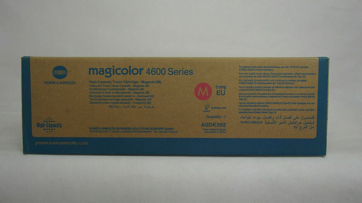 "Original Konica Minolta Toner Magenta A0DK352 for 4600 Series NEW OVP