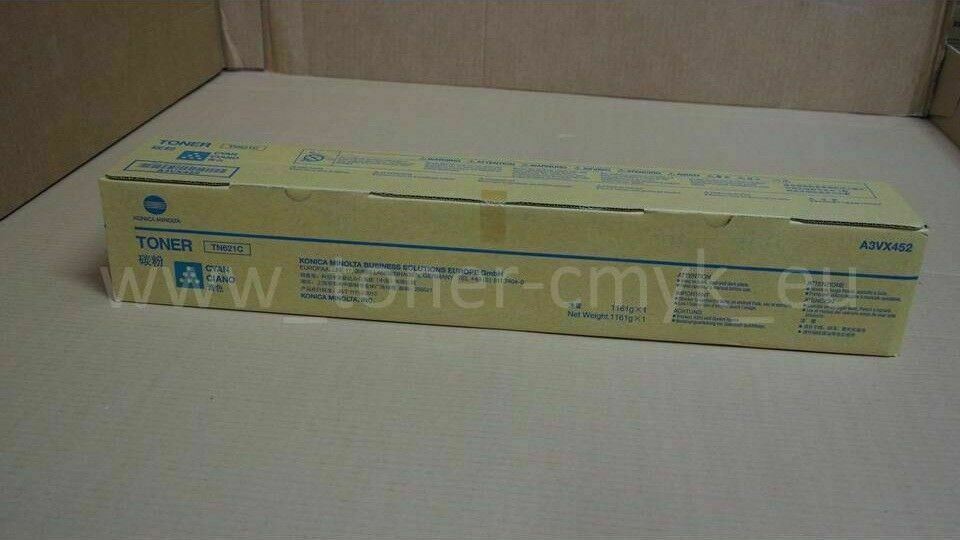 "Original Konica Minolta TN621C Toner Cyan A3VX452 für Bizhub C71 HC