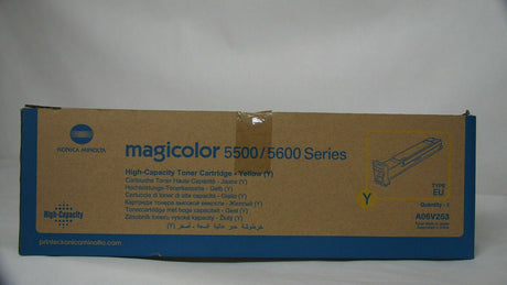 "Original Konica Minolta Yellow Toner A06V253 Magicolor 5500 5600 NEU OVP