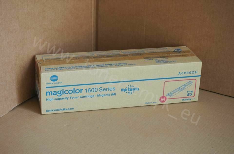 "Original Konica Minolta Toner Magenta A0V30CH for Magicolor 1650 EN NEW OVP