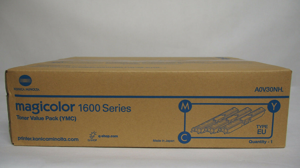 "Original Konica Minolta CMY Toner Kit A0V30NH Magicolor 1600 1650 1690 NEU OVP