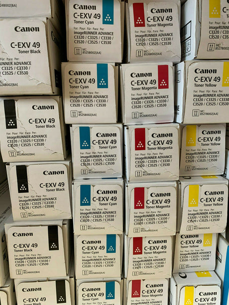 Original Canon C-EXV49 Toner Set 8524B002 8525B002 8526B002 8527B002 C3320 C3325