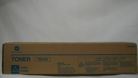 "Original Konica Minolta TN214 Toner Cyan A0D7454 pour Bizhub C200 NOUVEAU OVP