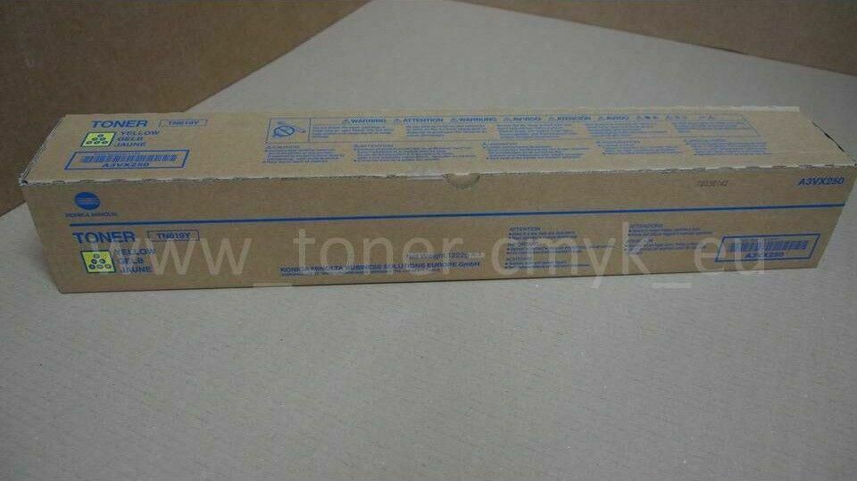 TN619Y Konica Minolta Toner Jaune A3VX250 Presse Bizhub C 1070 P