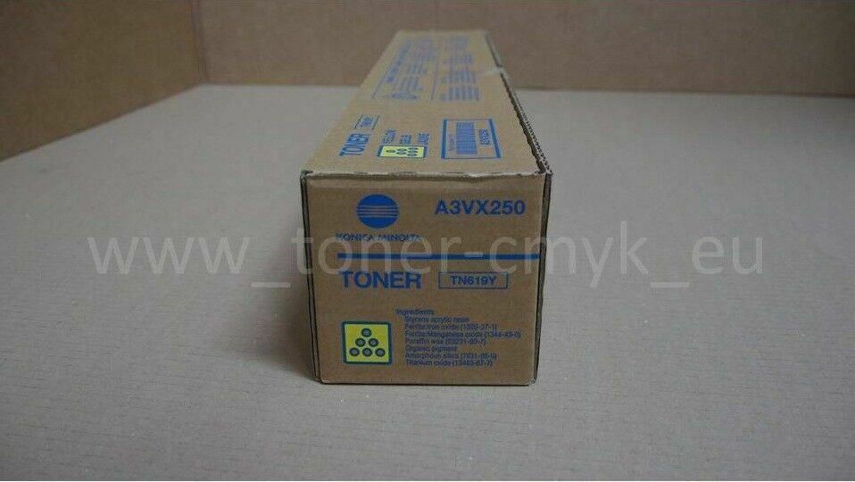 TN619Y Konica Minolta Toner Yellow A3VX250 Bizhub Press C 1070 P