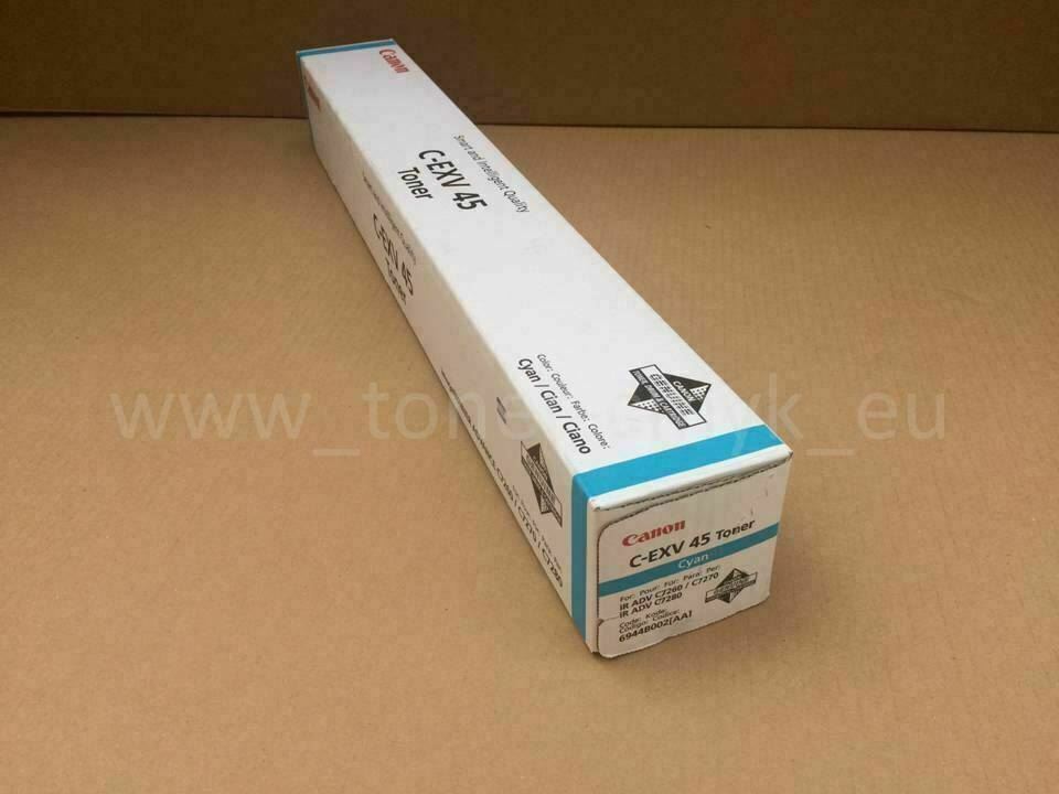 "Originele Canon C-EXV 45 toner cyaan 6944B002 voor iR Adv C7260 C7270 C7280 BLAUW N