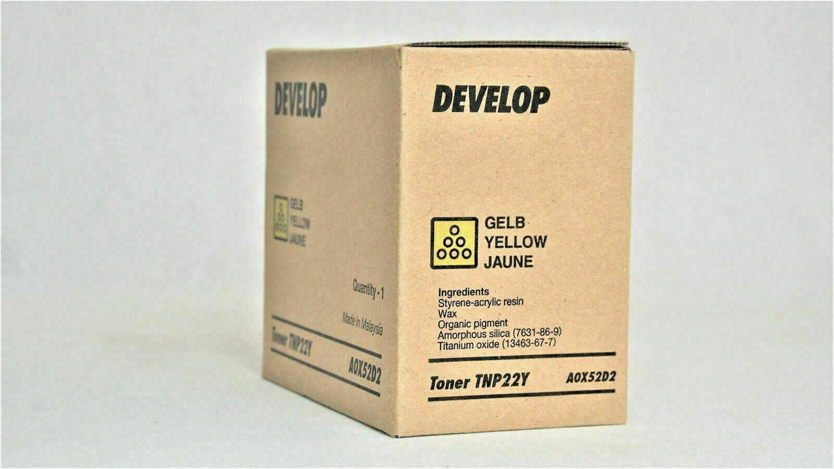 "Original Develop Toner TNP22Y Yellow A0X52D2 Ineo + 35 Ineo Plus 35 Ineo + 35