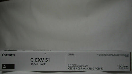 "Originele Canon C-EXV 51 Toner Zwart 0481C002 imageRUNNER ADVANCE C5535 C5535i