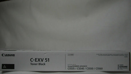 "Original Canon C-EXV 51 Toner Black 0481C002 imageRUNNER ADVANCE C5535 C5535i