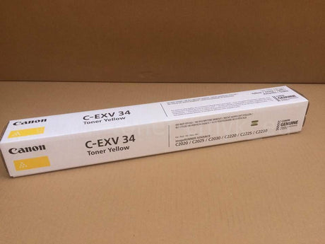 "Original Canon C-EXV34 Toner Yellow 3785B002 iR Advance C 2000Series,2020i