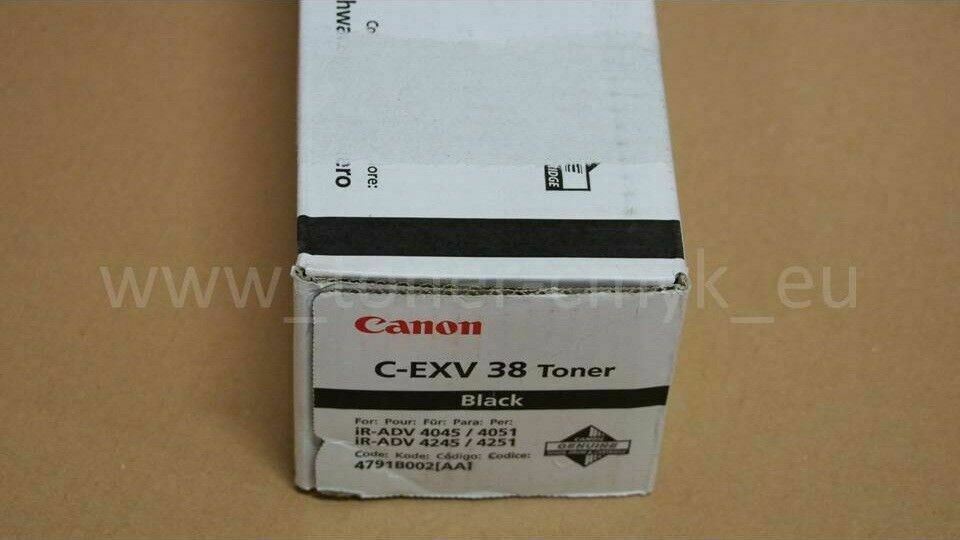 "Originele Canon C-EXV38 Toner Zwart 4791B002 voor iR Adv 4045 4051 4245 4051