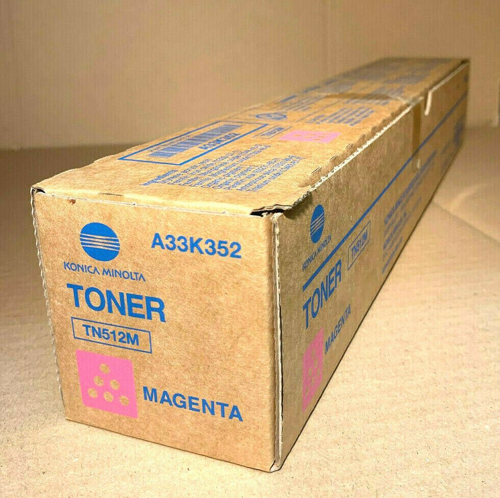 Originální toner Konica Minolta Magenta TN512M A33K352 Bizhub C454E C554E