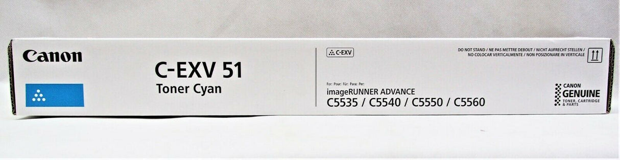 "Original Canon C-EXV51 Toner Cyan 0482C002 imageRUNNER ADVANCE C5535 C5535i