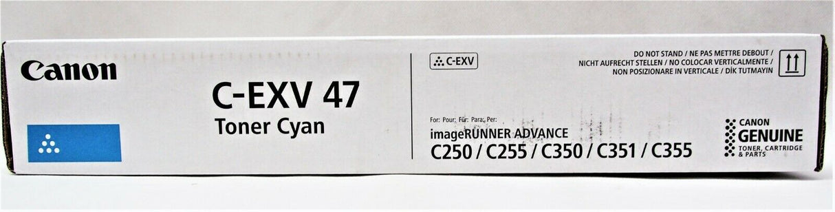 "Originele Canon C-EXV 47 Cyaan Toner 8517B002 IR C250 255 350 351 355