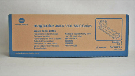 "Genuine Konica Minolta Waste Toner Bottle A06X0Y0 for Magicolor 4600 5500 5600
